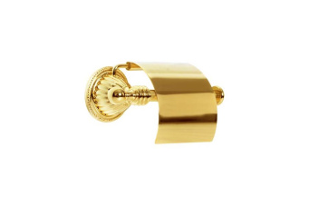 10350 Держатель для туалетной бумаги с крышкой Hermitage Gold фото 10350 Держатель для туалетной бумаги с крышкой Hermitage Gold
