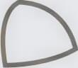 Спецэлемент Gradient Rounded Edge Corner Black Matt 1,1X1,1 См