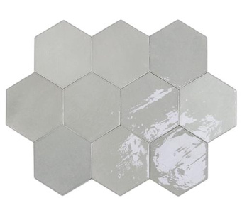 Плитка Zellige Hexa Grey 10.8X12.4 См