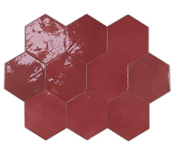 Плитка Zellige Hexa Wine 10.8X12.4 См