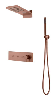 130-CB Встроенная душевая система FUSION, трехпозиционная COPPER BRUSHED