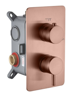 135-2-CB Смеситель встроенный однорычажный 2-х проходной CELL COPPER BRUSHED