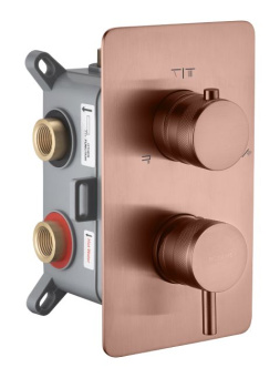 135-3-CB Смеситель встроенный однорычажный 3-х проходной CELL COPPER BRUSHED