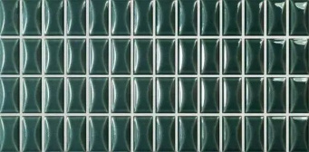Плитка 3D Bars Bevel Emerald Gloss 12,5X25 См