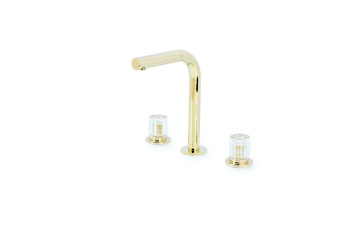 152-G-EL Смеситель на столешницу Elegante на 3 отв. Gold