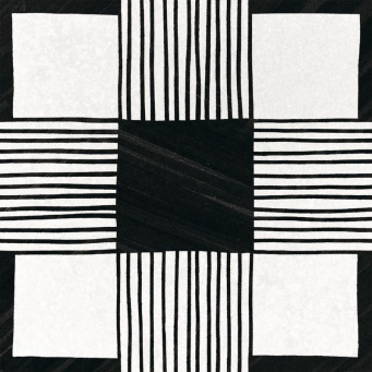 Керамогранит Cloth B&W 20x20 фото Керамогранит Cloth B&W 20x20