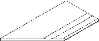 Бортик Магма Минерал 30x120 с выемкой закругленный левый (620090001310) Бортик Магма Минерал 30x120 с выемкой закругленный левый (620090001310)