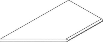 Бортик Магма Графит 30x120 закругленный левый (620090001328) Бортик Магма Графит 30x120 закругленный левый (620090001328)