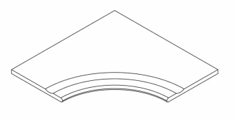 Бортик Космос Грэй 30x120 с выемкой закругленный (620090001395) Бортик Космос Грэй 30x120 с выемкой закругленный (620090001395)