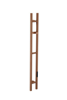 729-BRB Полотенцесушитель электрический 2-трубы круглый BRUSHED BRONZE