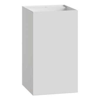 802-MW Раковина напольная Cube Corian 480*480*850 Matt White