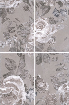 8272/4x/3F Панно Александрия серый, панно из 4 частей 20х30 (размер каждой части) 40х60х6,9 фото 8272/4x/3F Панно Александрия серый, панно из 4 частей 20х30 (размер каждой части) 40х60х6,9