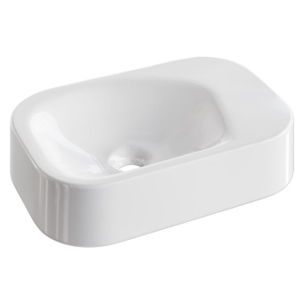 902-W Раковина накладная COLIBRI Corian 480*320*100 White Glossy