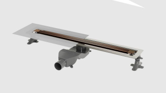 981-60-BRB Душевой лоток B&T INFINITY 60см, нерж.сталь BRUSHED BRONZE