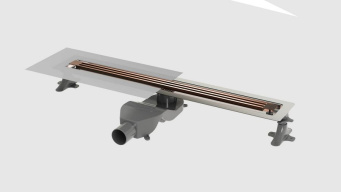 981-80-CB Душевой лоток B&T INFINITY 80см, нерж.сталь COPPER BRUSHED