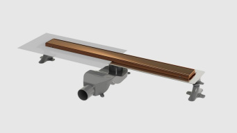 982-60-BRB Душевой лоток Premium Linear 60см, нерж.сталь BRUSHED BRONZE