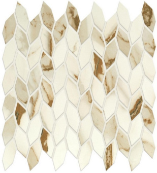 Мозаика Marvel Calacatta Imperiale Mos. Twist Shiny (A4WN) Мозаика Marvel Calacatta Imperiale Mos. Twist Shiny (A4WN)
