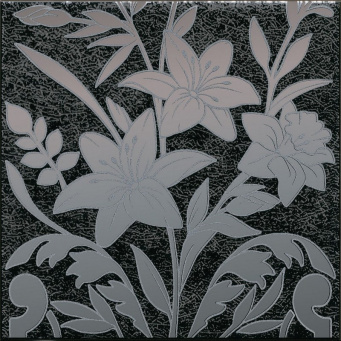 HGD/B567/5292 Декор Барберино 3 чёрный глянцевый 20x20x0,69 фото HGD/B567/5292 Декор Барберино 3 чёрный глянцевый 20x20x0,69