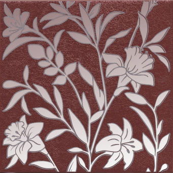 HGD/C568/5293 Декор Барберино 4 бордо глянцевый 20x20x0,69 фото HGD/C568/5293 Декор Барберино 4 бордо глянцевый 20x20x0,69