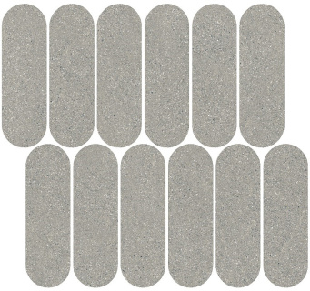 ID144 Декор Джиминьяно наборный серый матовый 30x32x0,9 фото ID144 Декор Джиминьяно наборный серый матовый 30x32x0,9