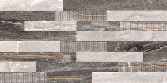Керамогранит Vitra Bergamo 3D Микс Теплая Гамма Лаппато Ректификат фото Керамогранит Vitra Bergamo 3D Микс Теплая Гамма Лаппато Ректификат