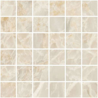 Мозаика Vitra Marble Скайрос Кремовый Лаппато R9 Ректификат 5х5