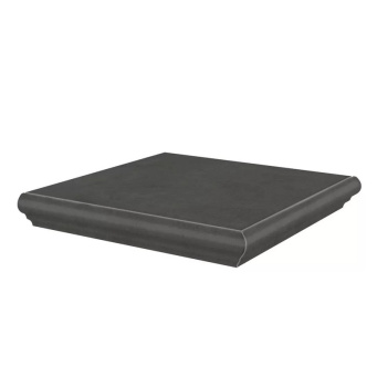 KM4040G0041NGTA Ступень угловая Хадду серый тёмный матовый 34x34x0,8 фото KM4040G0041NGTA Ступень угловая Хадду серый тёмный матовый 34x34x0,8