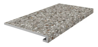 KM6060G0011RGCF Ступень фронтальная клееная Бричиола серый матовый обрезной 33x60x0,9 фото KM6060G0011RGCF Ступень фронтальная клееная Бричиола серый матовый обрезной 33x60x0,9