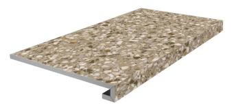 KM6060G0041RGCF Ступень фронтальная клееная Бричиола бежевый матовый обрезной 33x60x0,9 фото KM6060G0041RGCF Ступень фронтальная клееная Бричиола бежевый матовый обрезной 33x60x0,9