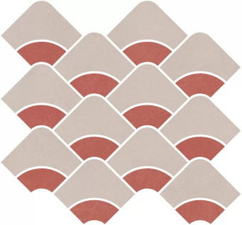 KMD2HID010BR Таделакт наборный бежевый светлый, красный матовый обрезной 30x28x0,9 декор фото KMD2HID010BR Таделакт наборный бежевый светлый, красный матовый обрезной 30x28x0,9 декор