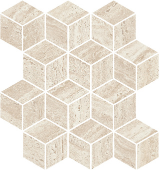 KMD2MSM015BR Про Травертин мозаичный бежевый светлый матовый обрезной 34,5x37x0,9 декор