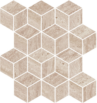KMD2MSM016BR Про Травертин мозаичный бежевый матовый обрезной 34,5x37x0,9 декор