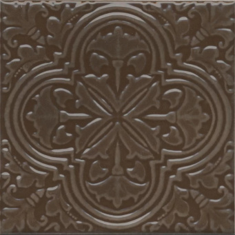 KMD3STA005BN Фес коричневый глянцевый 15x15x0,77 декор фото KMD3STA005BN Фес коричневый глянцевый 15x15x0,77 декор