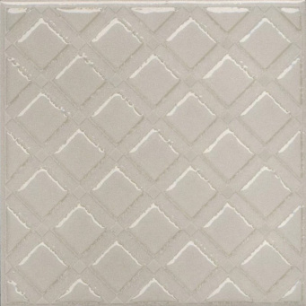 KMD3STA014GN Бахия 1 серый светлый глянцевый 9,8x9,8x0,7 декор