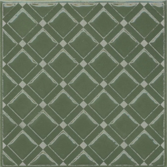 KMD3STA015GN Бахия 1 зелёный глянцевый 9,8x9,8x0,7 декор