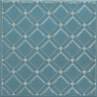 KMD3STA016GN Бахия 1 бирюзовый глянцевый 9,8x9,8x0,7 декор