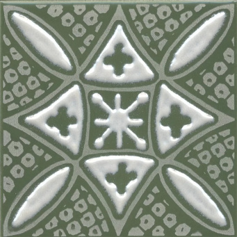 KMD3STA019GN Бахия 2 зелёный глянцевый 9,8x9,8x0,7 декор