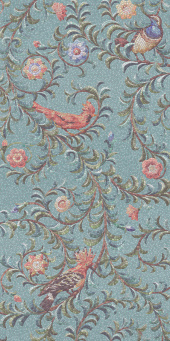 KMP2STA004BR3X Панно Райский сад бирюзовый матовый обрезной (из 3-х частей 60x119,5x0,9) 180x119,5x0,9