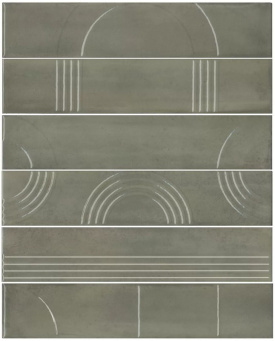 KMP3STA003RN6X Панно Мажорель зелёный глянцевый (из 6 частей 6х28,5) 36x28,5x1 фото KMP3STA003RN6X Панно Мажорель зелёный глянцевый (из 6 частей 6х28,5) 36x28,5x1