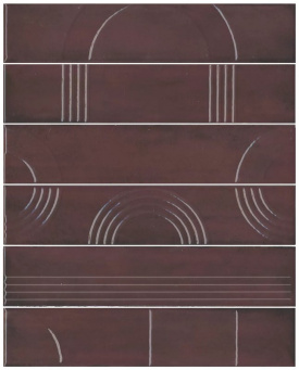 KMP3STA006RN6X Панно Мажорель бордовый глянцевый (из 6 частей 6х28,5) 36x28,5x1 фото KMP3STA006RN6X Панно Мажорель бордовый глянцевый (из 6 частей 6х28,5) 36x28,5x1