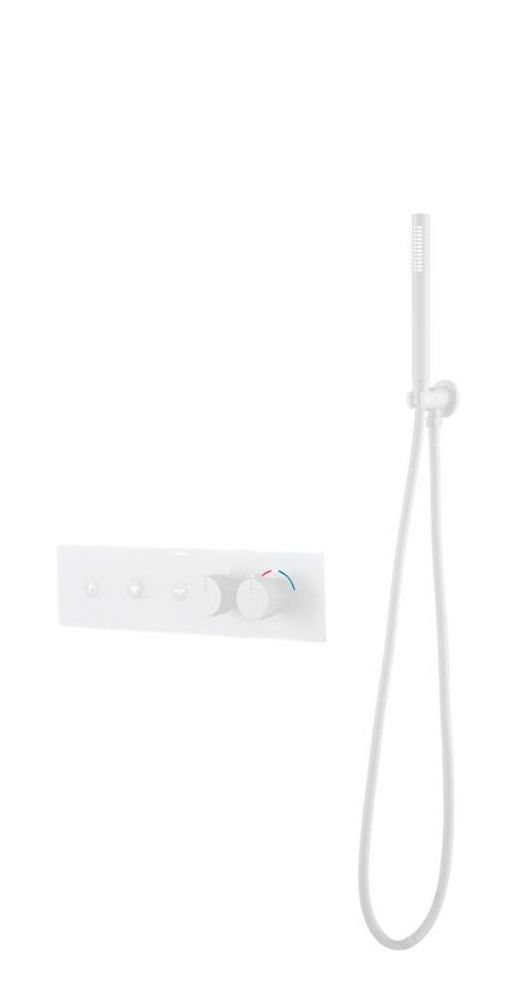 131-SYS-MW Смеситель FUSION TERMO с ручным душем MATT WHITE 131-SYS-MW Смеситель FUSION TERMO с ручным душем MATT WHITE