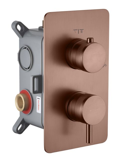 135-2-BRB Смеситель встроенный однорычажный 2-х проходной CELL BRUSHED BRONZE 135-2-BRB Смеситель встроенный однорычажный 2-х проходной CELL BRUSHED BRONZE