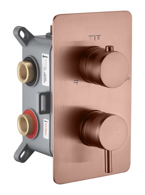 135-3-CB Смеситель встроенный однорычажный 3-х проходной CELL COPPER BRUSHED 135-3-CB Смеситель встроенный однорычажный 3-х проходной CELL COPPER BRUSHED