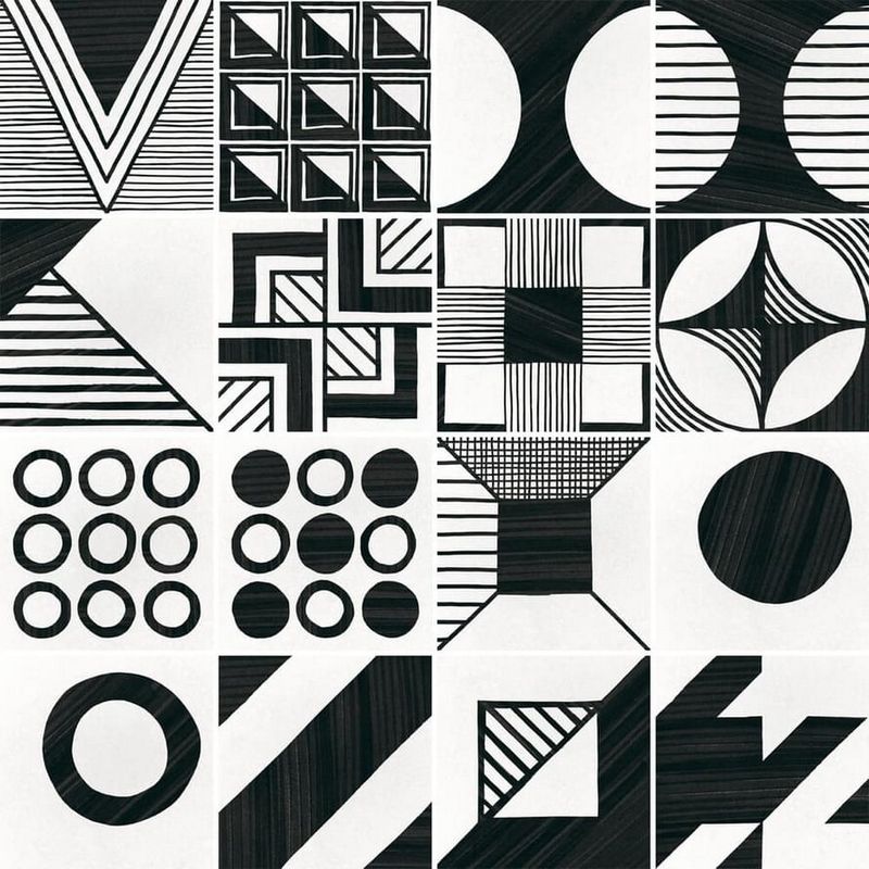 Керамогранит Patchwork B&W 20x20 Керамогранит Patchwork B&W 20x20