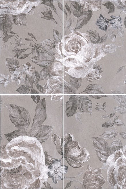 8272/4x/3F Панно Александрия серый, панно из 4 частей 20х30 (размер каждой части) 40х60х6,9 8272/4x/3F Панно Александрия серый, панно из 4 частей 20х30 (размер каждой части) 40х60х6,9