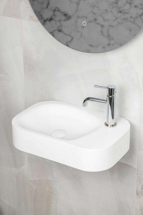 902-MW Раковина накладная COLIBRI Corian 480*320*100 Matt White 902-MW Раковина накладная COLIBRI Corian 480*320*100 Matt White