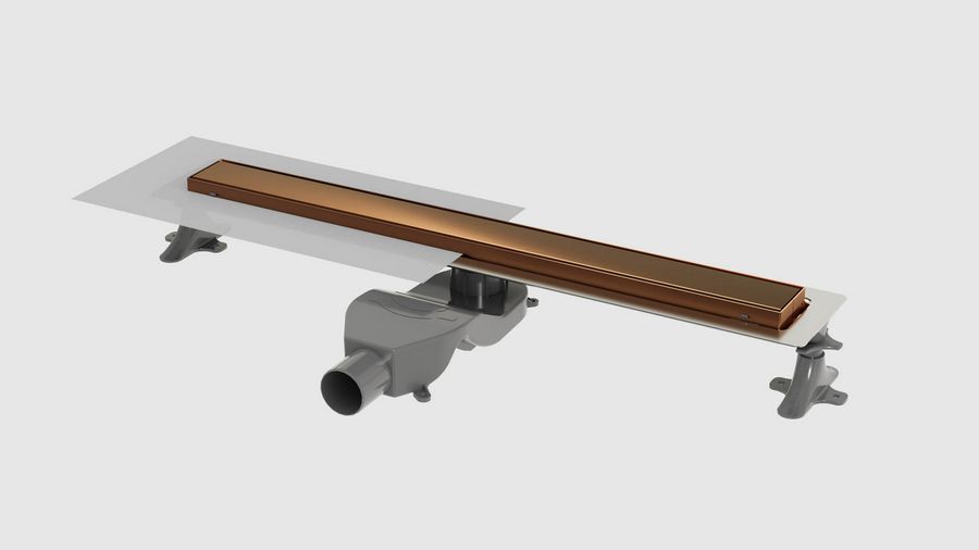 982-60-BRB Душевой лоток Premium Linear 60см, нерж.сталь BRUSHED BRONZE 982-60-BRB Душевой лоток Premium Linear 60см, нерж.сталь BRUSHED BRONZE