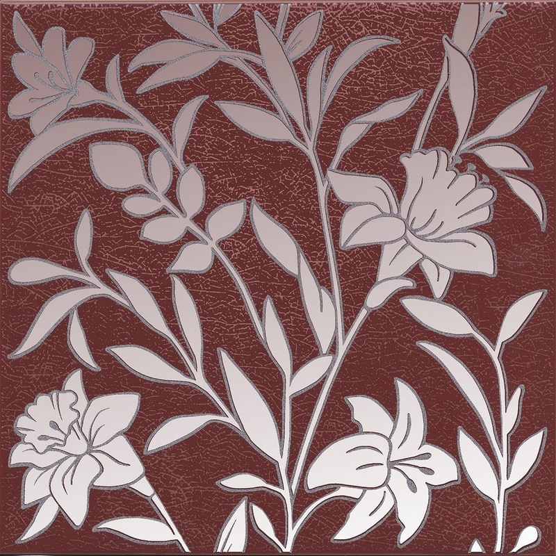 HGD/C568/5293 Декор Барберино 4 бордо глянцевый 20x20x0,69 HGD/C568/5293 Декор Барберино 4 бордо глянцевый 20x20x0,69