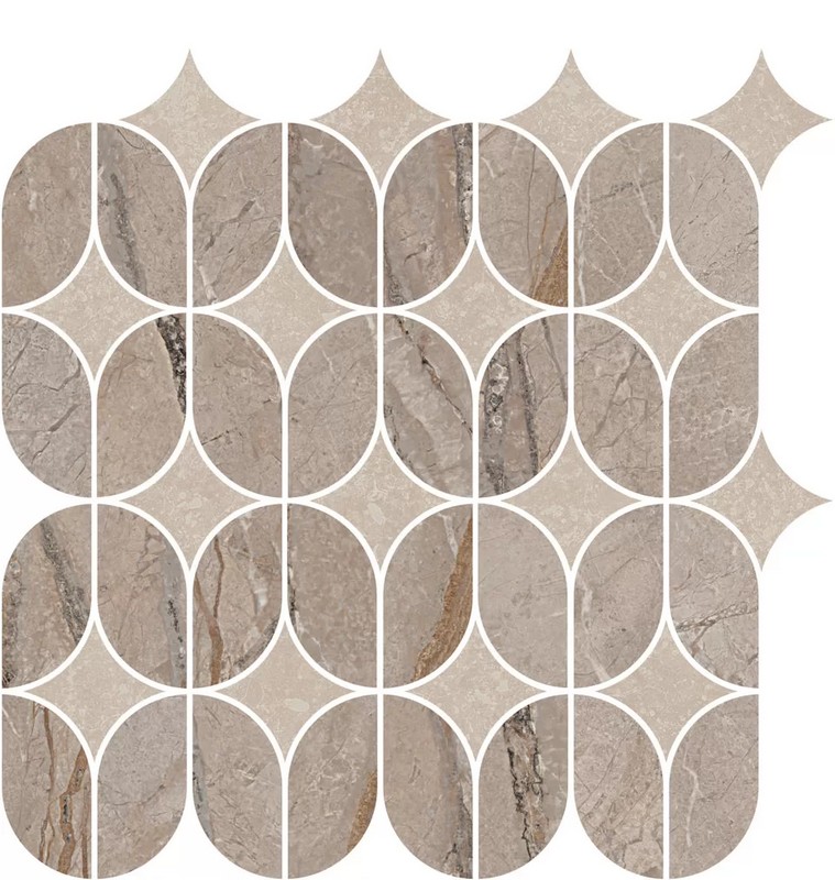 KMD2HID014BR Ифран наборный бежевый светлый глянцевый обрезной 30x32,5x0,9 декор KMD2HID014BR Ифран наборный бежевый светлый глянцевый обрезной 30x32,5x0,9 декор