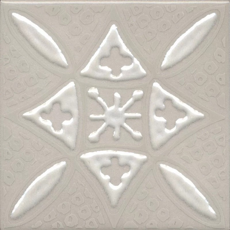 KMD3STA018GN Бахия 2 серый светлый глянцевый 9,8x9,8x0,7 декор KMD3STA018GN Бахия 2 серый светлый глянцевый 9,8x9,8x0,7 декор